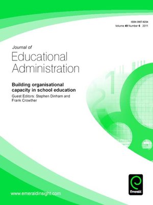 cover image of Journal of Educational Administration, Volume 49, Issue 6